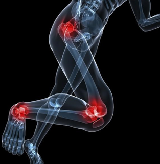 foot knee and hip+pain